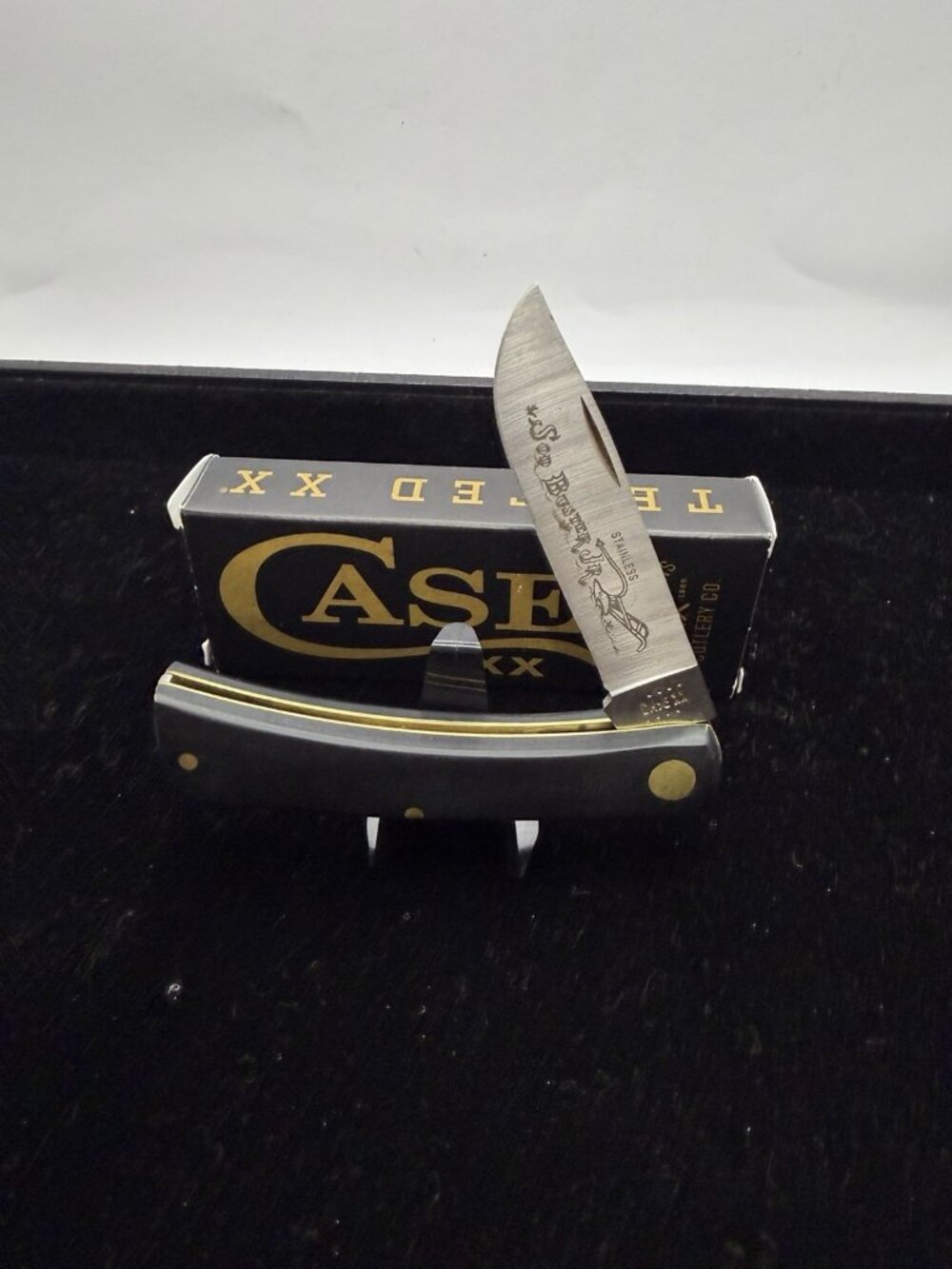 Case xx Knives Sodbuster Jr. Black Synthetic Handle Pocket Knife Stainless 00095